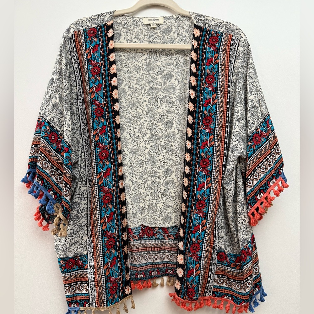 Umgee Multicolor Patterned Kaftan - Picture 3 of 8